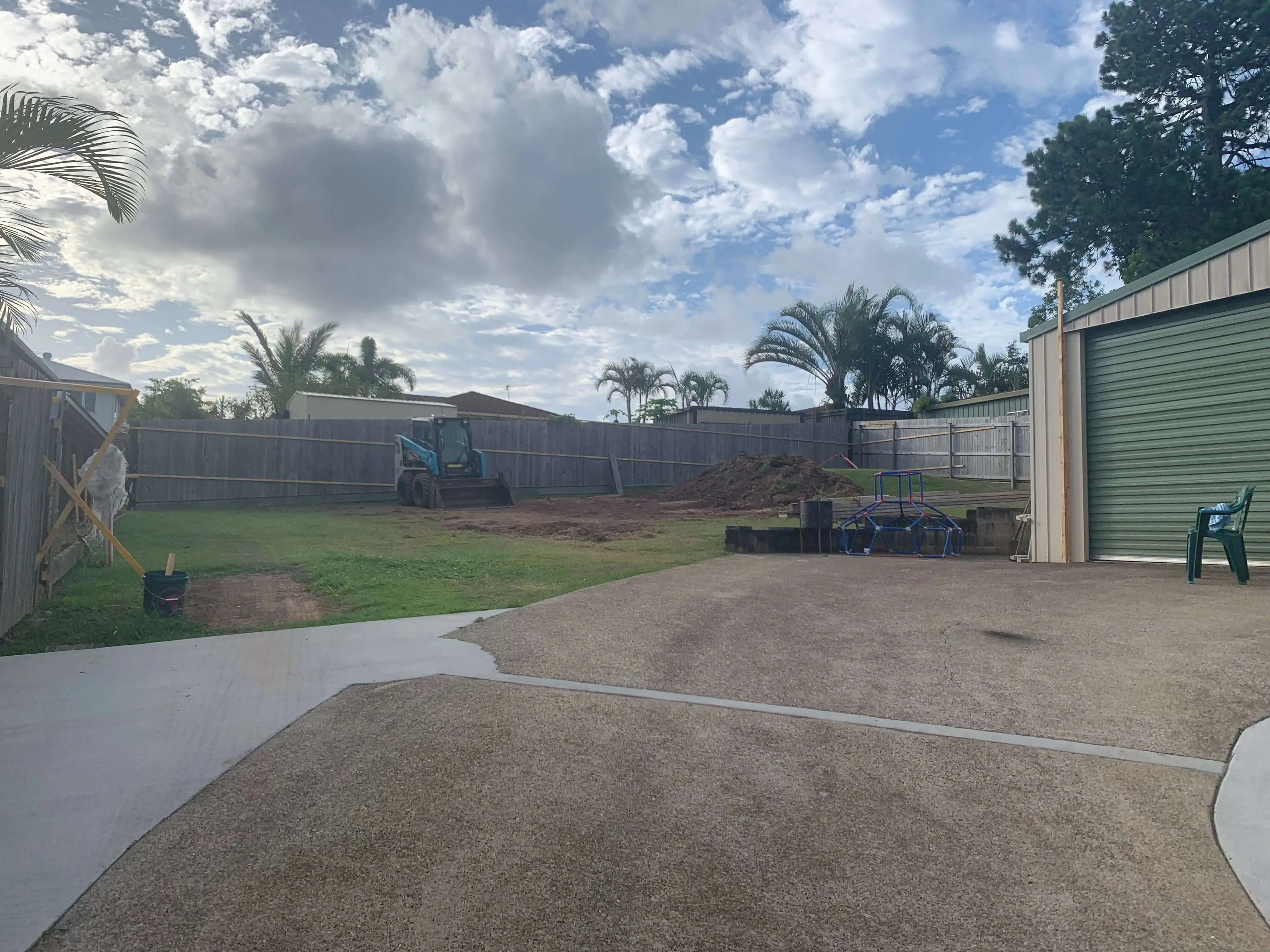 Cleared and levelled block ready for a new home build in the Redlands